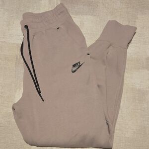 Nike Taupe Sweatpants with Black Accents